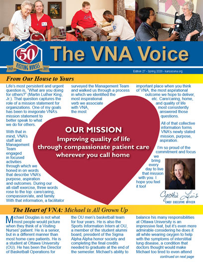 Spring 2020 VNA Newsletter for print
