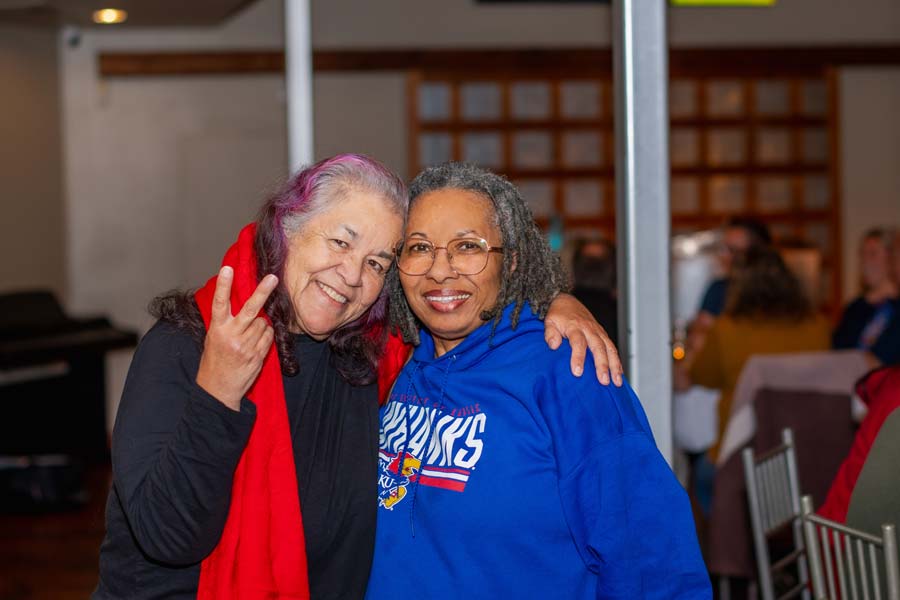 Nonie Johns, VNA's 2025 Employee of the Year posing with Cynthia Colbert, who presented her with the award. 