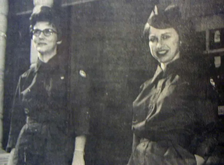 Marceil Lauppe in the early days of Visiting Nurses.